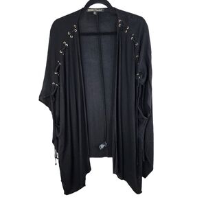 GYPSIES & Moondust BOHO,Sleeveless Black Cardigan Size Small/Medium